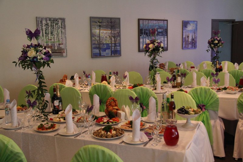 банкетный зал фото накрытых столов